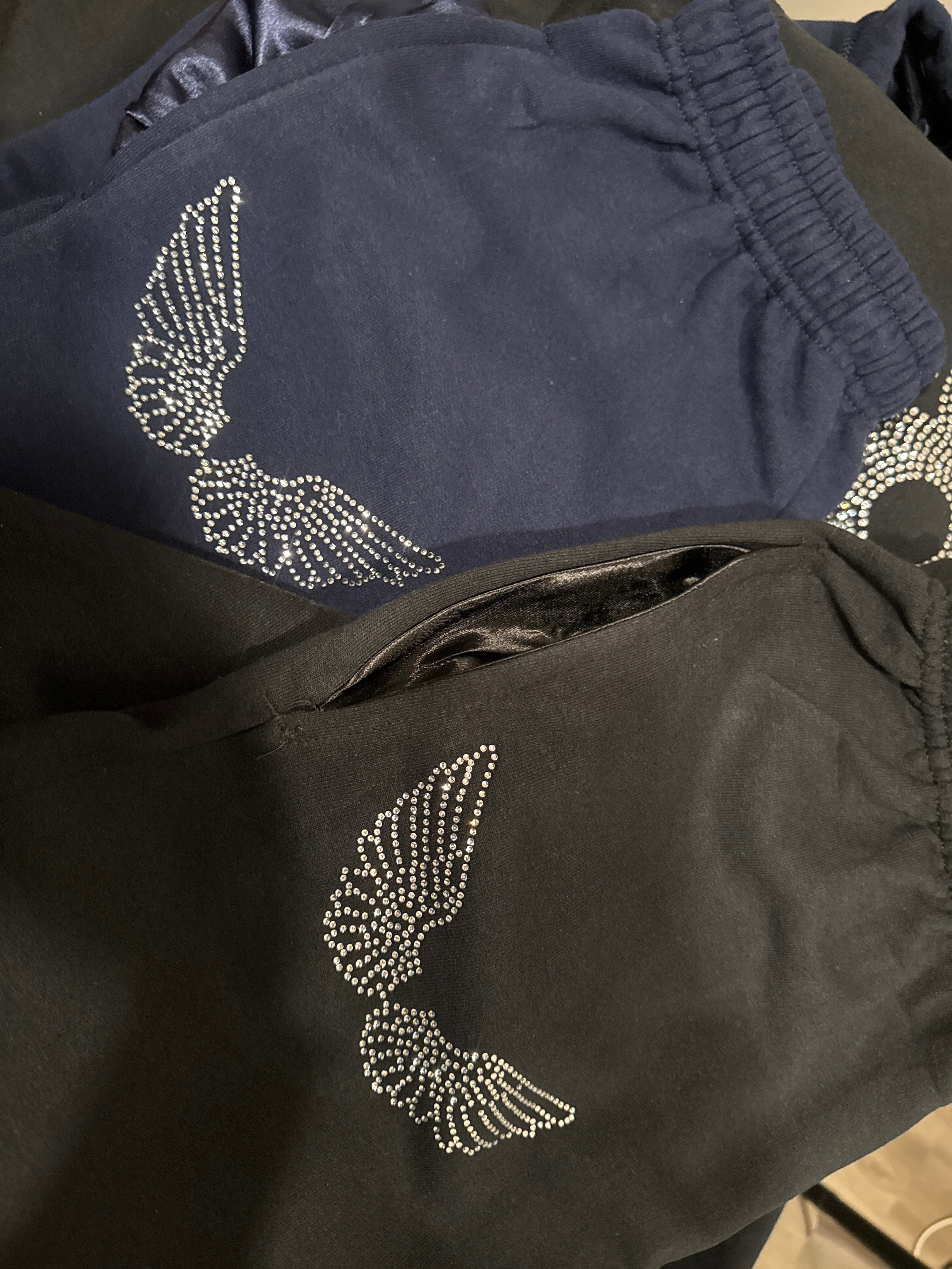 Satin-Lined Sweat Pants